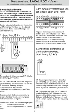 Kurzanleitung RDC Vision