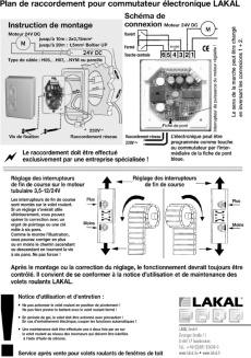 Plan électronique de raccordement pour commutateur