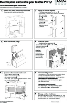 Moustiquaire enroulable pour fenêtre PRF 3-1