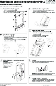 Moustiquaire enroulable pour fenêtre PRF 4-3