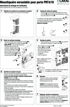 Moustiquaire enroulable pour porte PRT 4-10