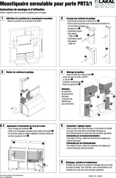 Moustiquaire enroulable pour porte PRT 3-1