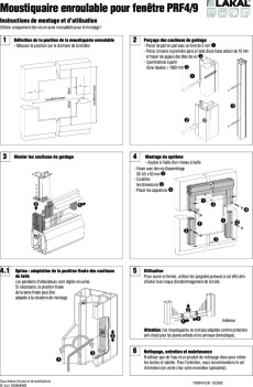 Moustiquaire enroulable pour fenêtre PRF 4-9