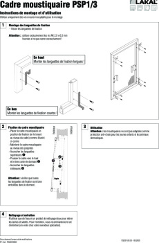 Cadre moustiquaire PSP 1-3