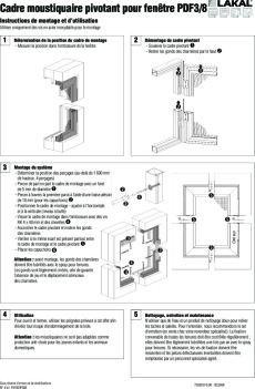 Cadre moustiquaire pivotant pour fenêtre 3-8