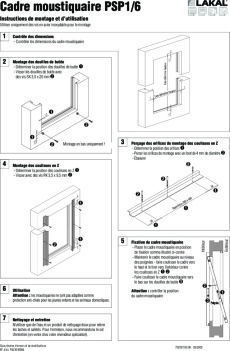 Cadre moustiquaire PSP 1-6