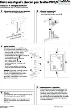 Cadre moustiquaire pivotant pour fenêtre 3-9