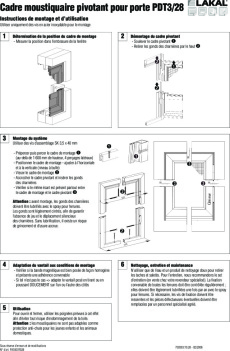 Cadre moustiquaire pivotant pour porte PDT 3-28