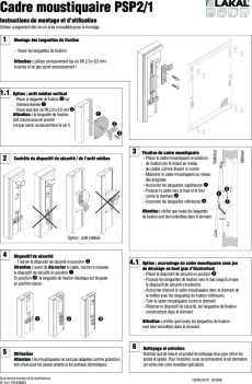 Cadre moustiquaire PSP 2-1