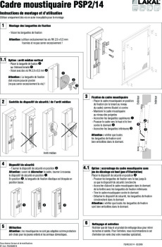 Cadre moustiquaire PSP 2-14