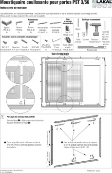 Moustiquaire coulissante pour portes PST 3-56