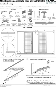 Moustiquaire coulissante pour portes PST 3-23