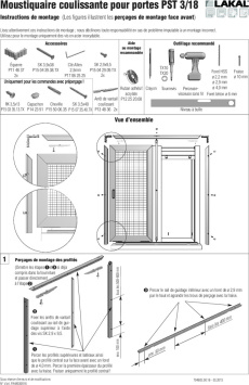 Moustiquaire coulissante pour portes PST 3-18
