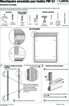 Moustiquaire enroulable pour fenêtre PRF 5-1