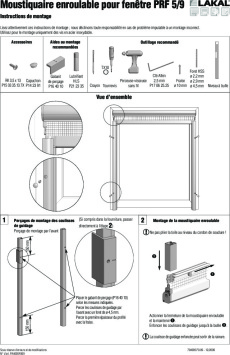 Moustiquaire enroulable pour fenêtre PRF 5-9