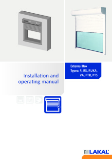 Operating manuel External boxes