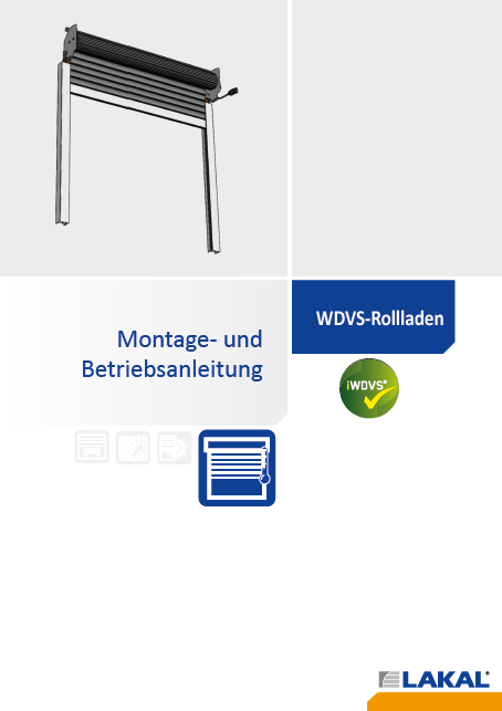 Montage - und Betriebsanleitung WDVS-Rollladen