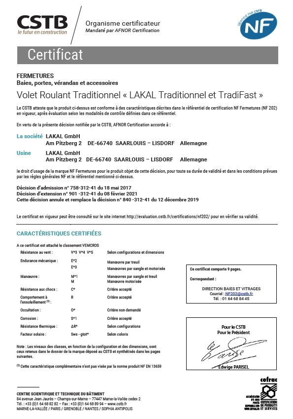 NF TRADITIONNEL-TRADIFAST