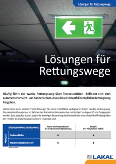 Lösungen für Rettungswege