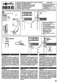 Vorschaubild support antenne conique somfy