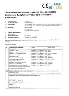  Vorschaubild declaration de performance Fortissimo FR