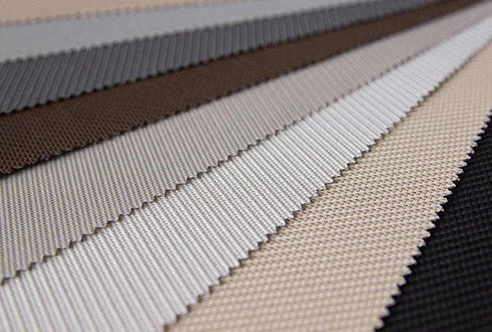 Stoffmuster Screens in unterschiedlichen Farben