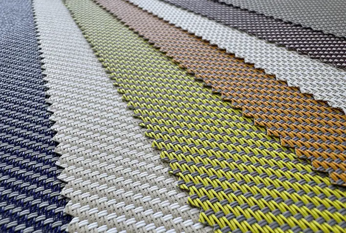 Stoffmuster Screens in unterschiedlichen Farben